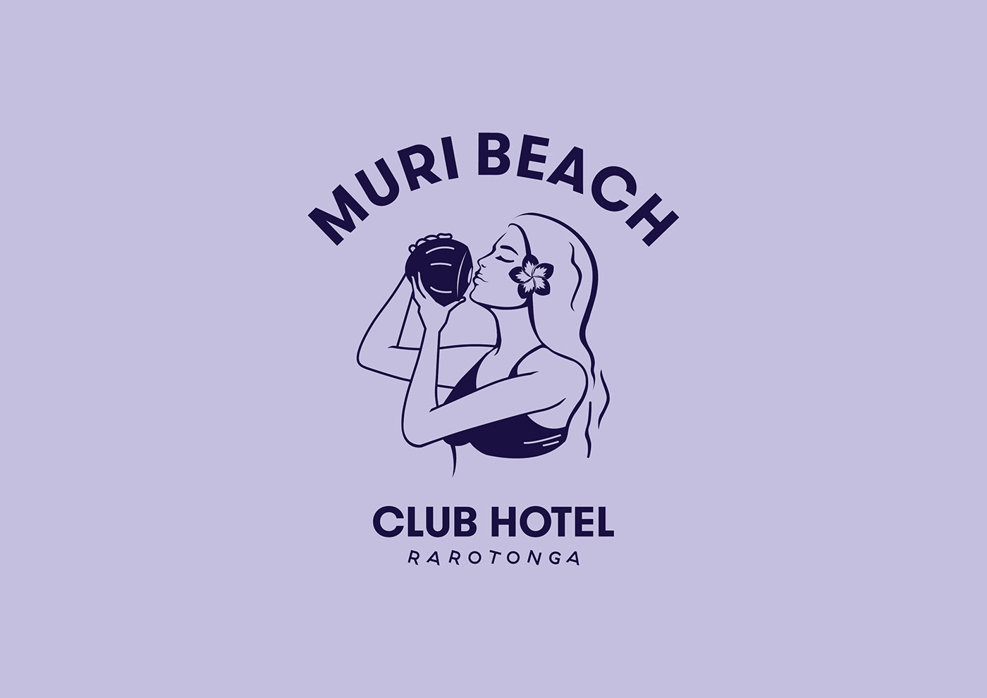 beach purple summer brand branding  graphic design  ILLUSTRATION  Business Cards poster hotel
