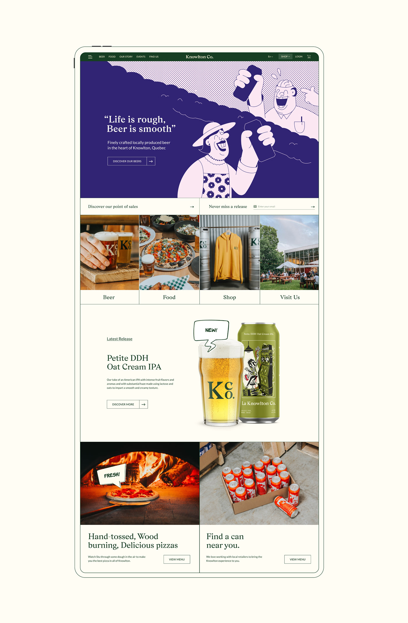 beer brewery craft beer ui design UI/UX user interface Web Web Design Website wordpress