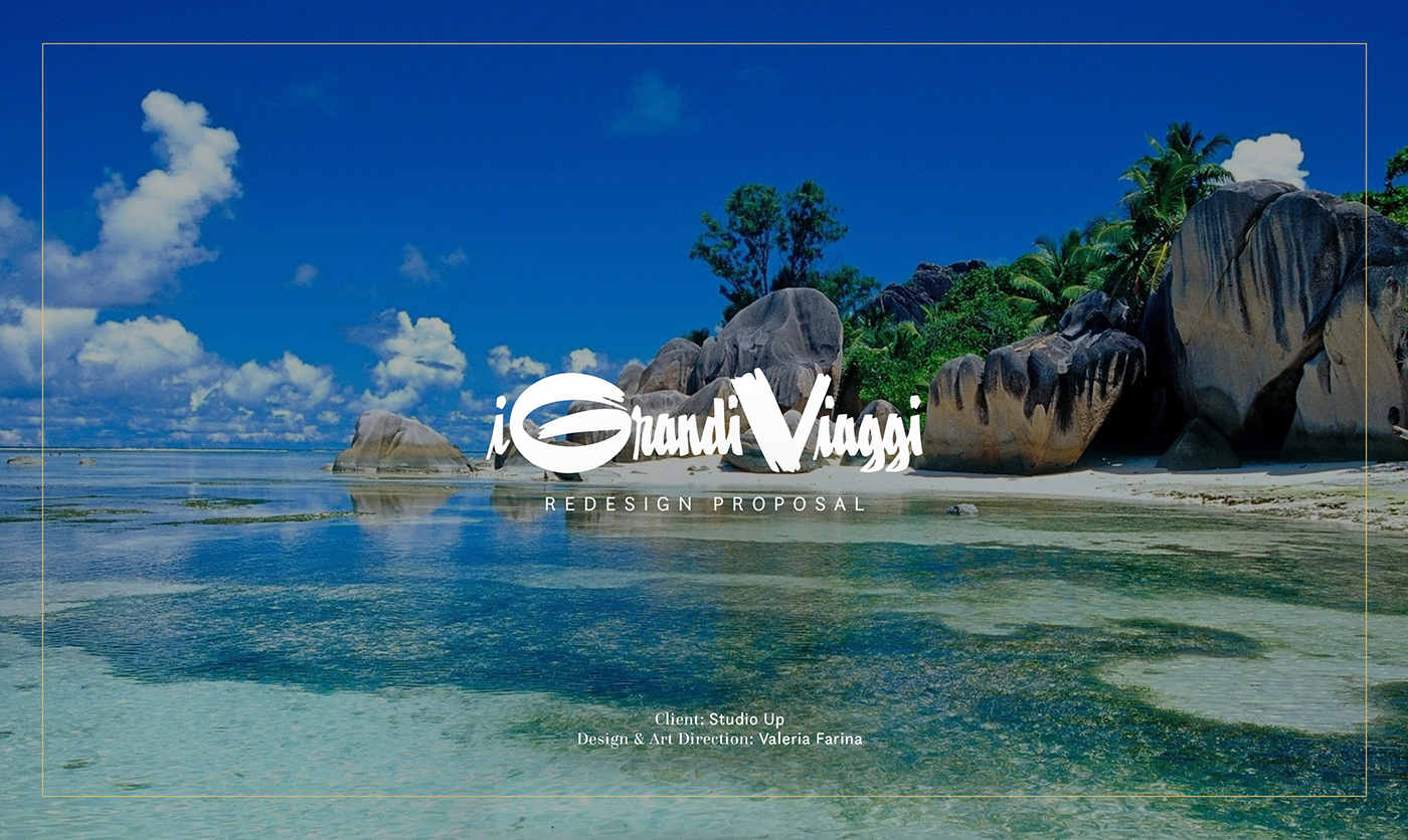 Travel Website sea Ocean Holiday vacation redesign elegant luxury