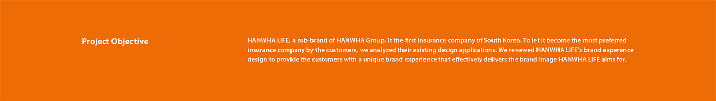 Hanwha life insuarance branding  HANWHA LIFE ball PlusX