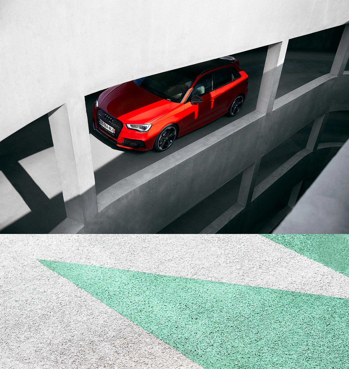 Photography  car photography automotive   design art direction  retouching  photoshop Audi RS3 Motorsport