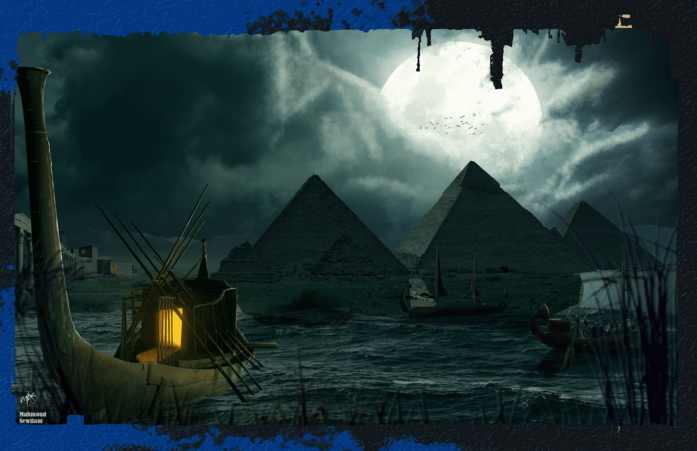 photoshop Graphic Designer design photomanipulation Digital Art  artwork concept art PHARAONIC egypt pyramid