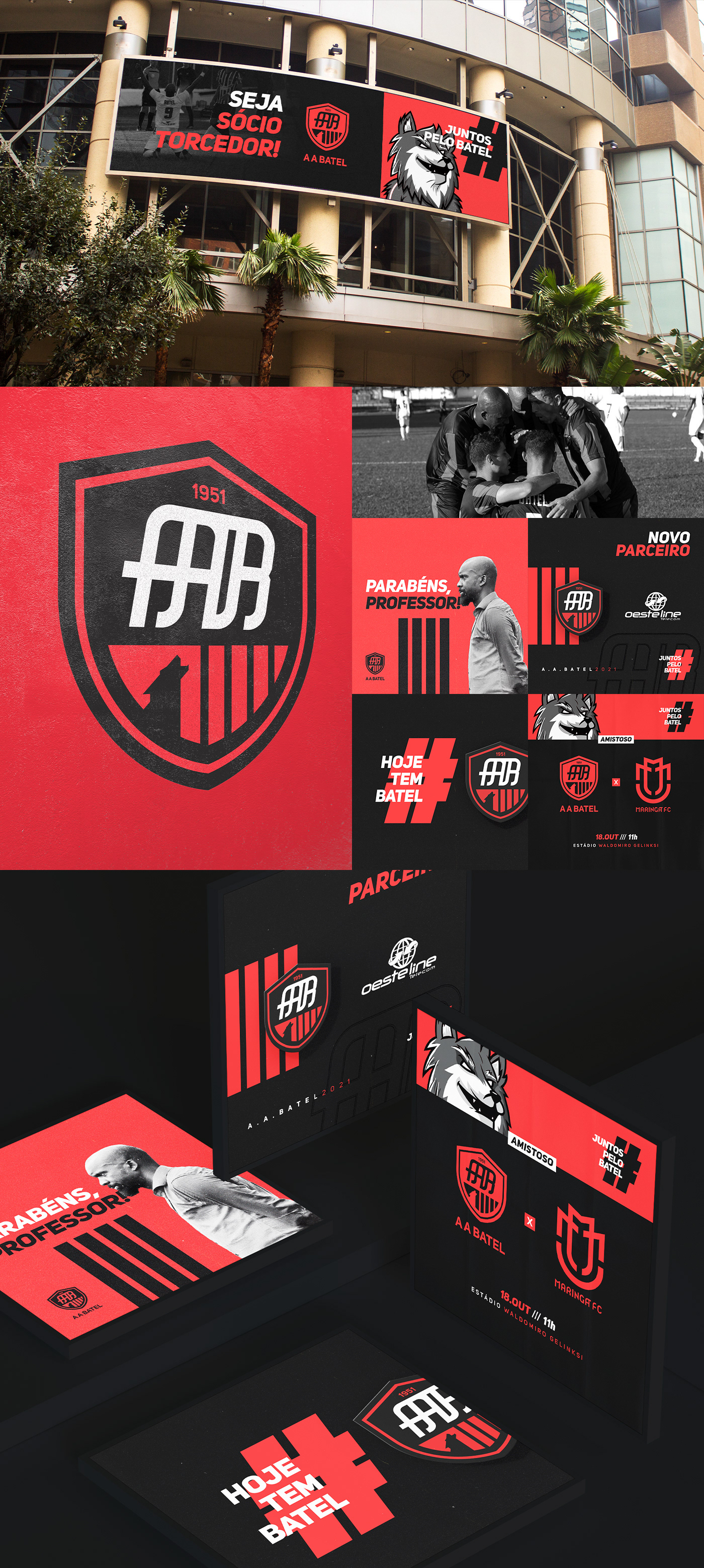 batel futebol soccer sport team redesign brand identidade visual logo visual identity