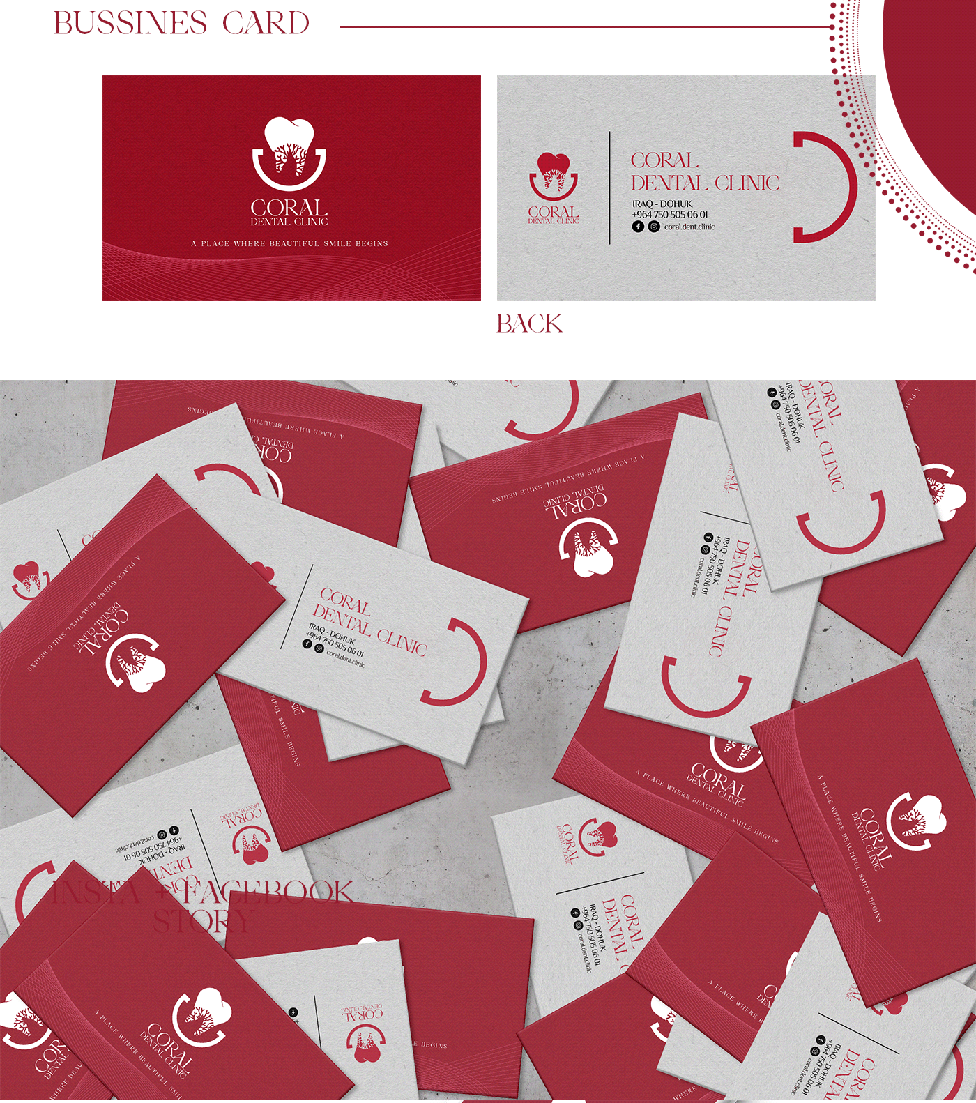 ameen Ameenyouns aminyuns branding  coral CORALDENTAL erbil   graphic design  iraq logo