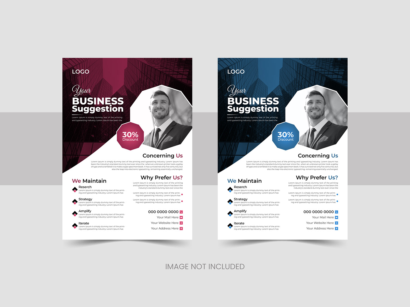 flyer design business vector agency marketing   modern template clean Promotion