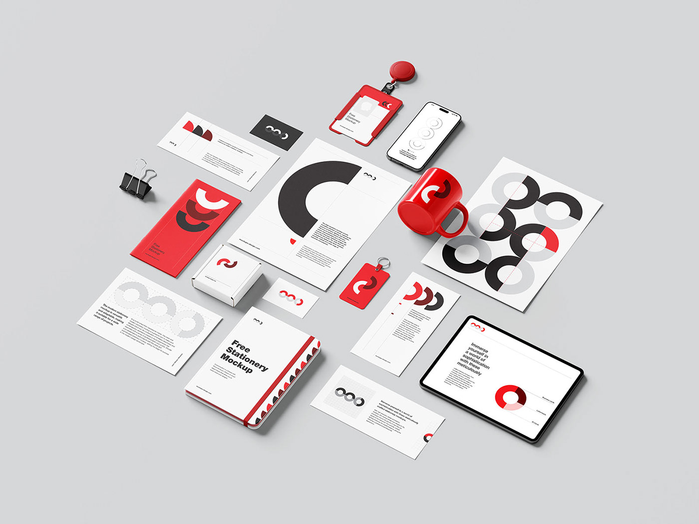Stationery Mockup template psd download logo brand visual identity Logo Design identity