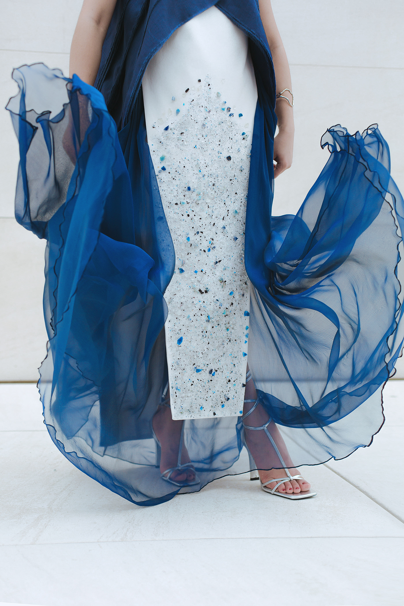 Alta costura blue Collection design Fashion  fashion design fashion graduate fashion photography minerals Sustainable