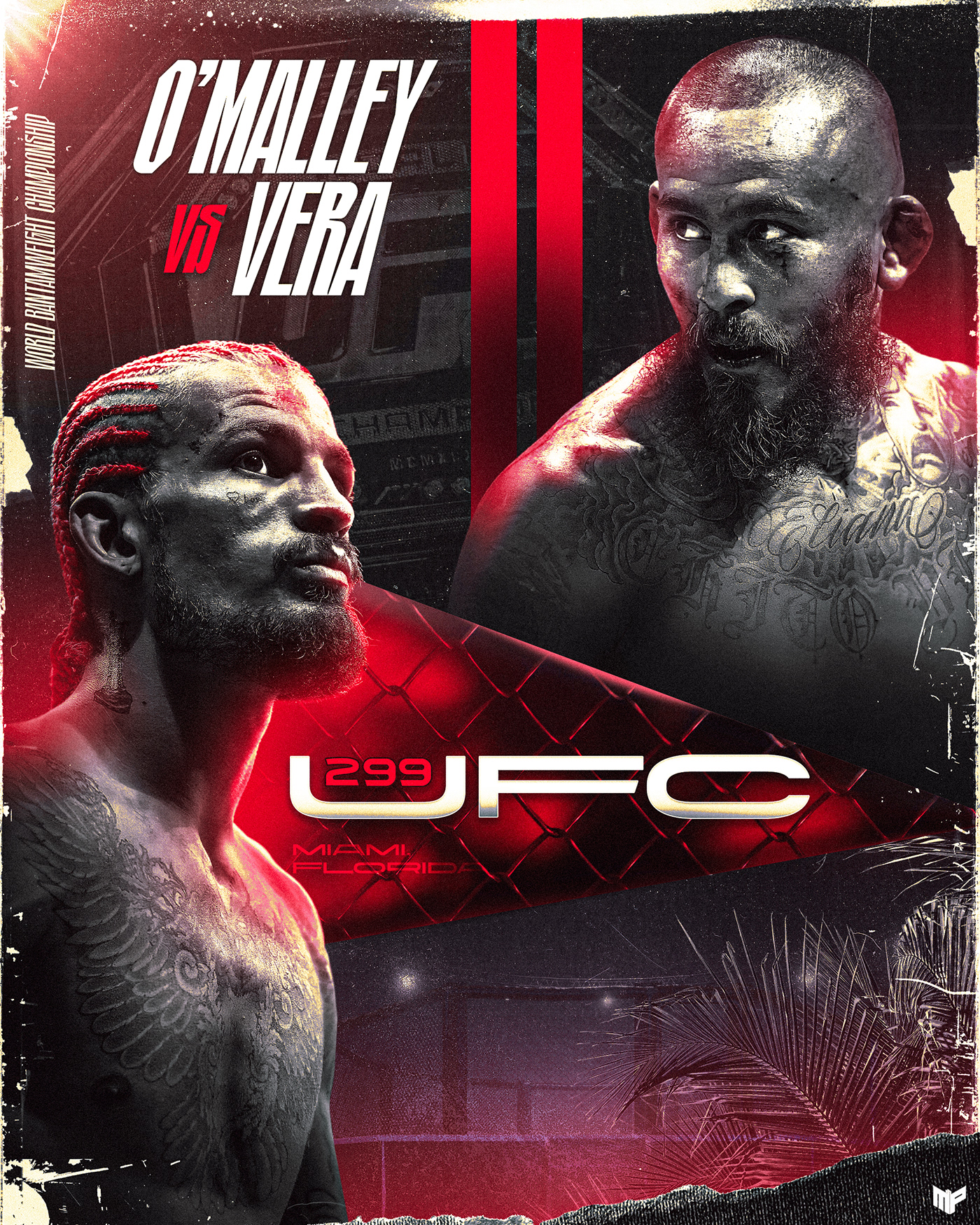omalley vera UFC MMA design designer fanart poster photoshop ufc299