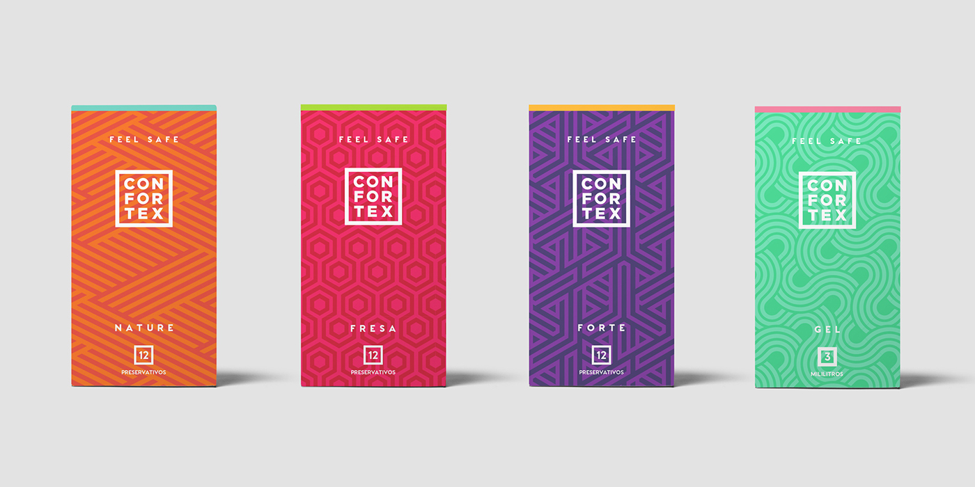 Rebrand rebranding CONDOM condoms design package foil pattern