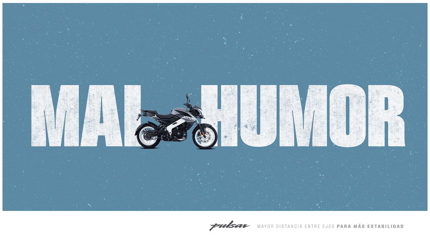 Pulsar motorcycle Motos Advertising  design Adobe Portfolio art creative minimal typography  