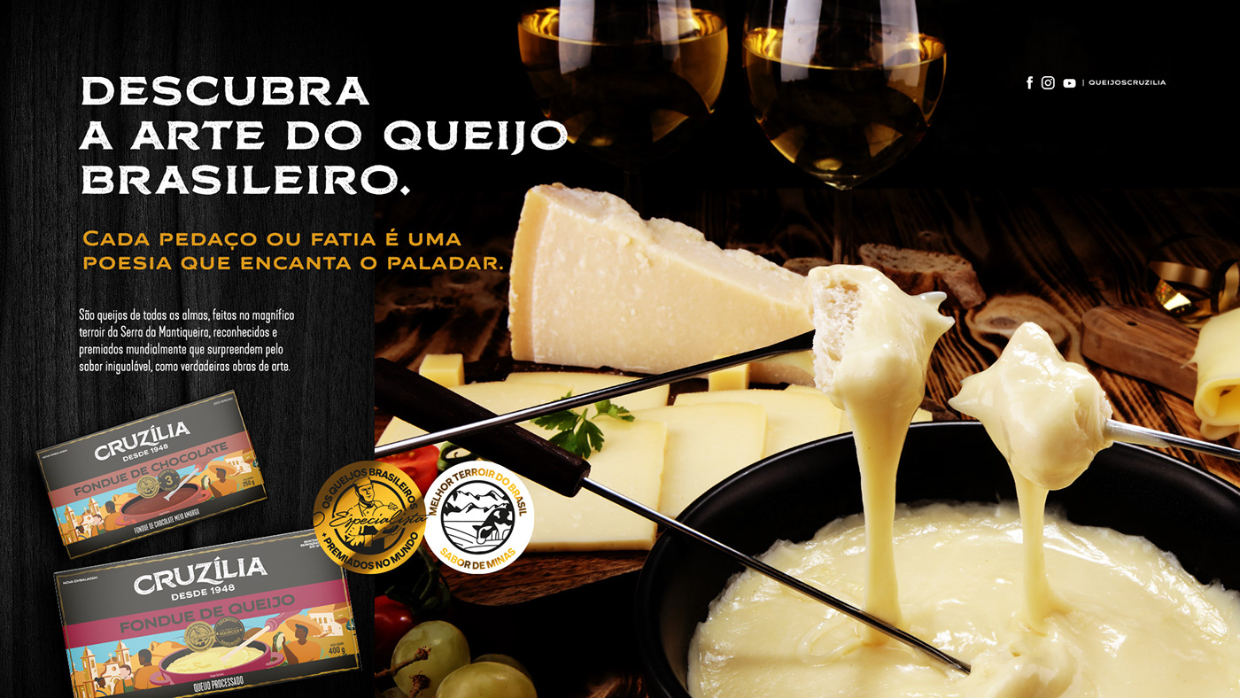 Advertising  Cheese Fondue Food  milk nutrition Packaging