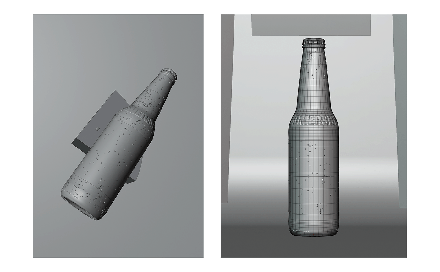 somersby cider Packaging packaging design watermelon 3D CGI bottle blender octane