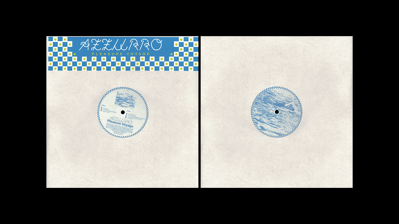 artwork blue cover cover design music Music Packaging vinyl Vinyl Cover White