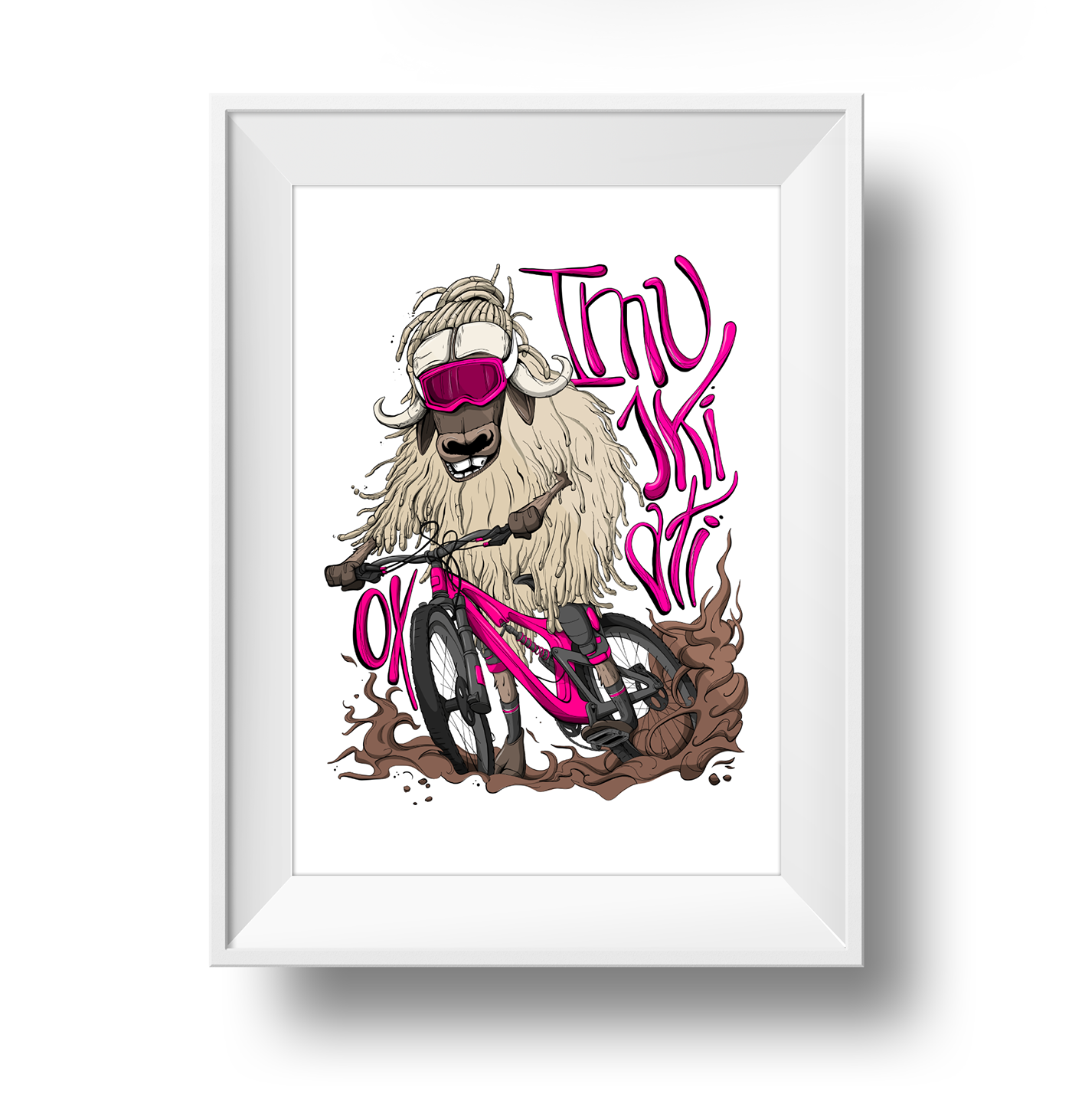 ILLUSTRATION  draw graphic design  handmade applepencil enduro mountainbike ox
