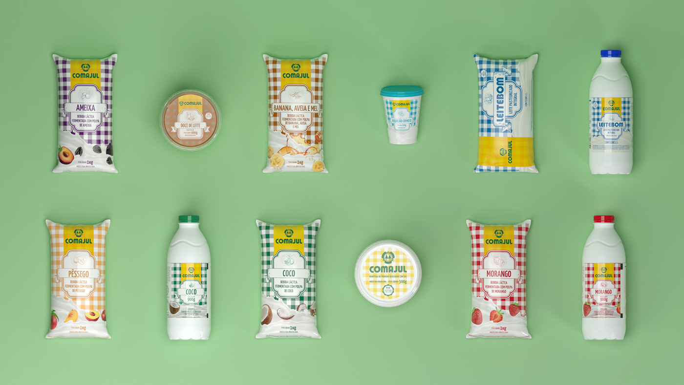 packagin milk Dairy Product yogurt butter Label field farm logo