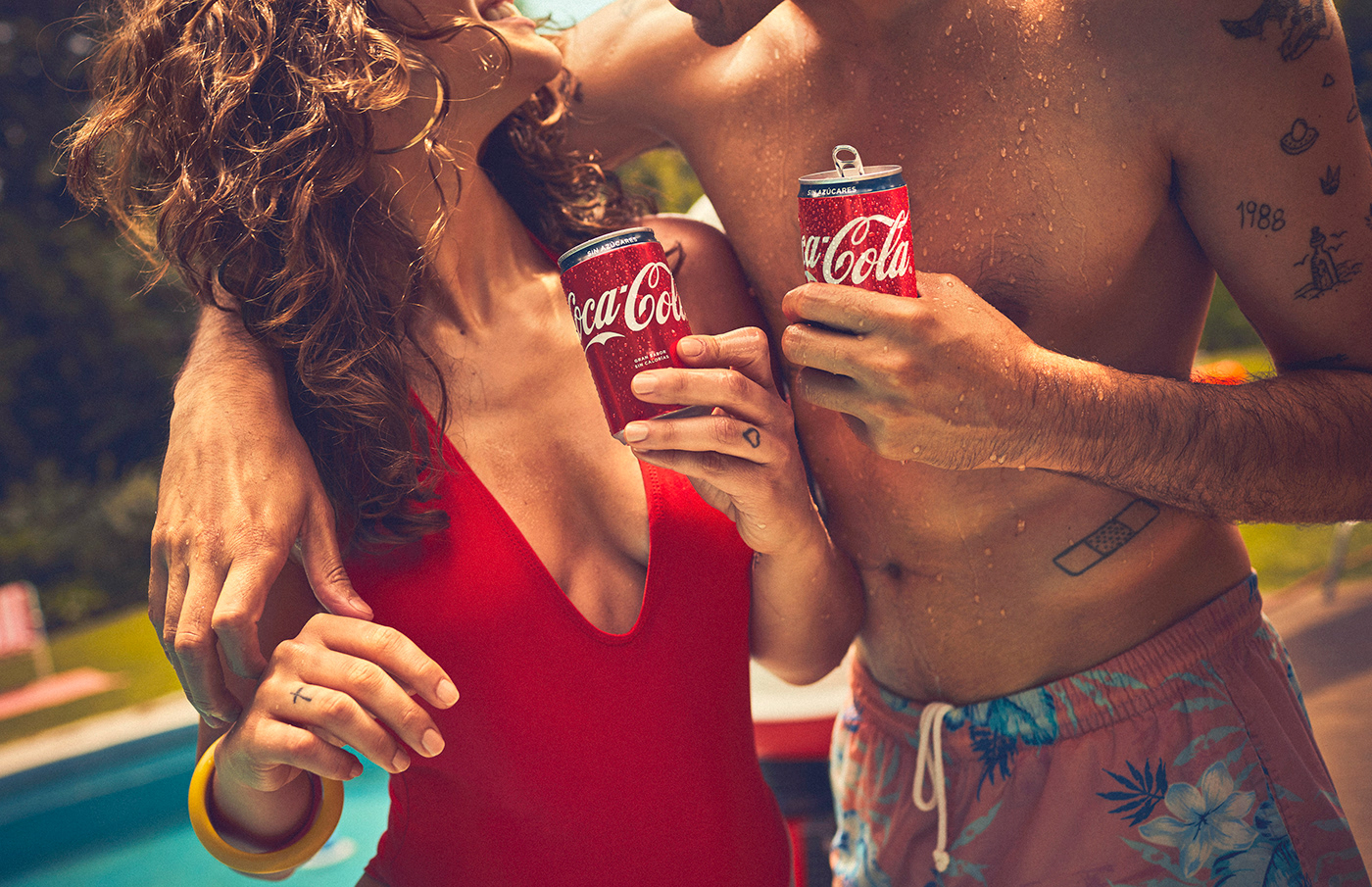 Coca Cola summer advertisement Photography  facu garay water lifestyle action young adults friends