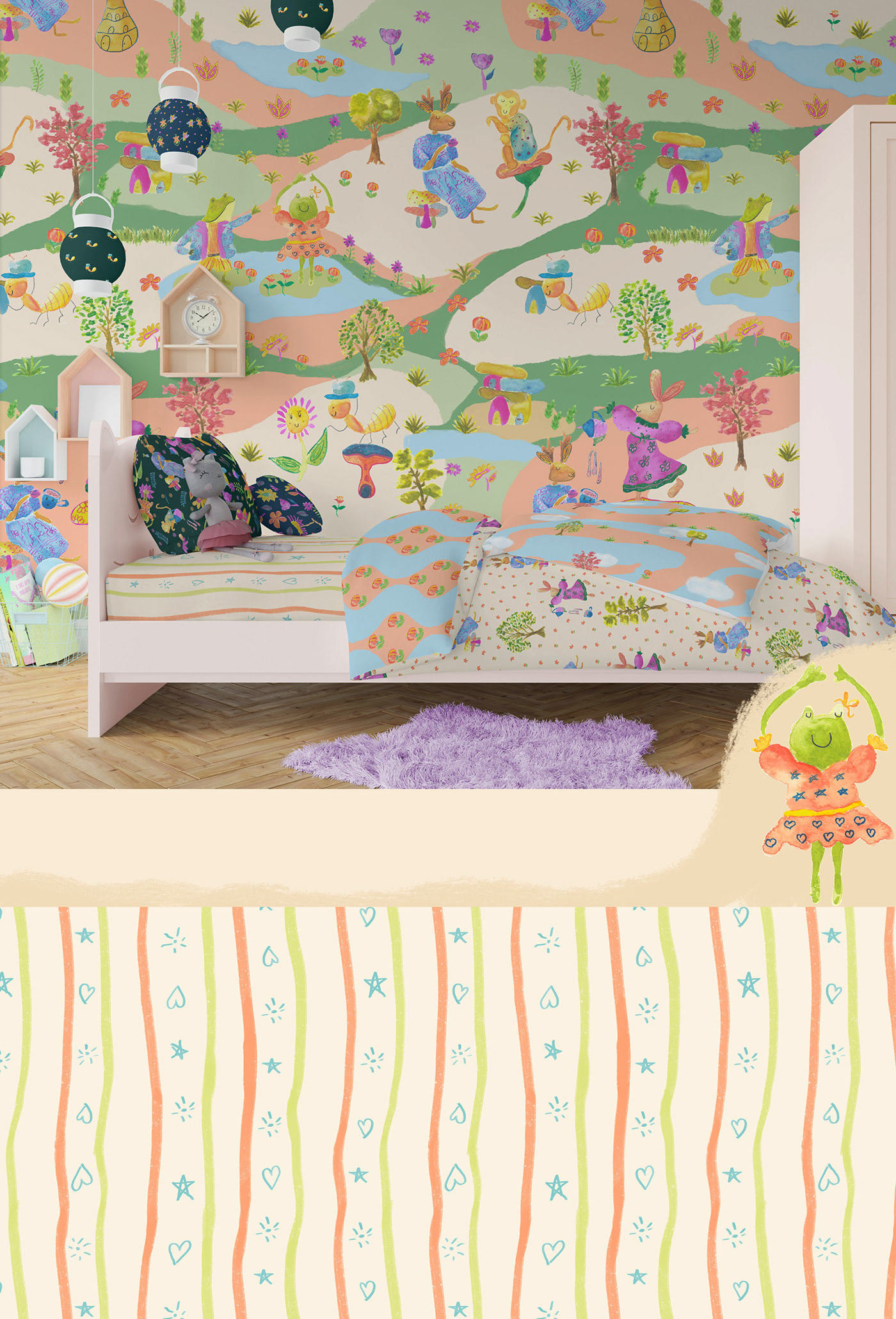 pattern design  ChildrenIllustration surfacedesign textiledesign