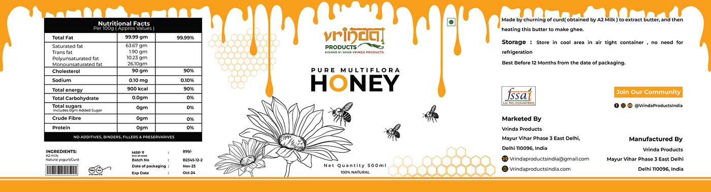 honey label design product packaging package design  Packaging label design honey label product design  honey Label packaging design