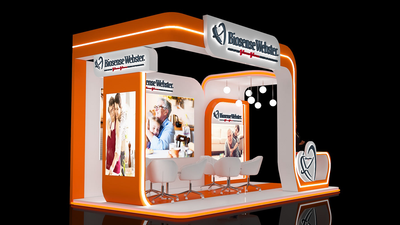 booth Stand expo Render visualization vray 3ds max