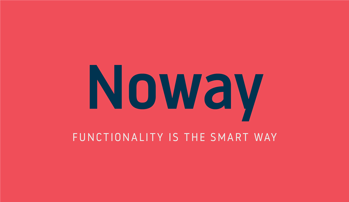 Typography: Noway Font + Icons Free Download