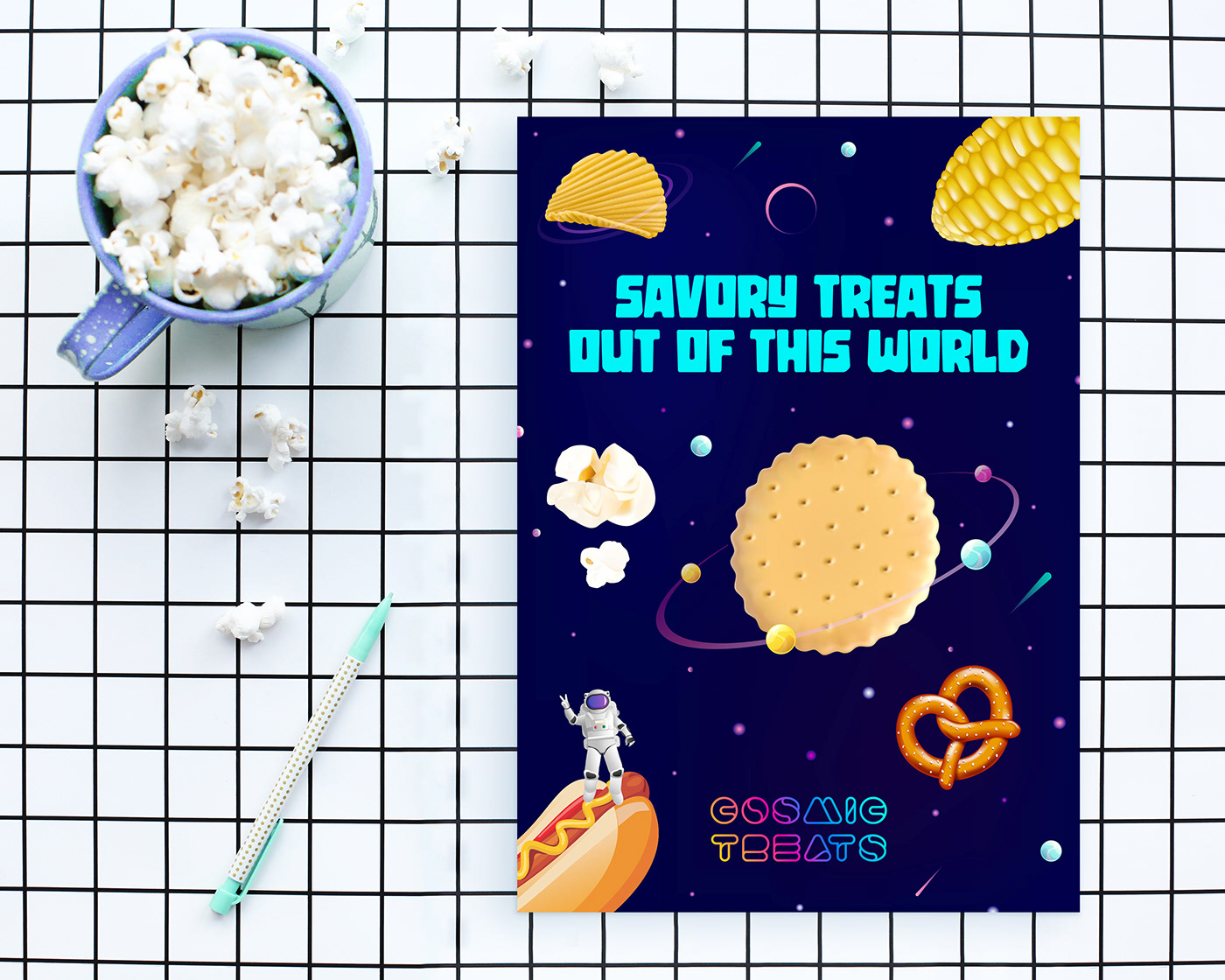 Advertising  branding  Food  movie snack poster savory sweet treats
