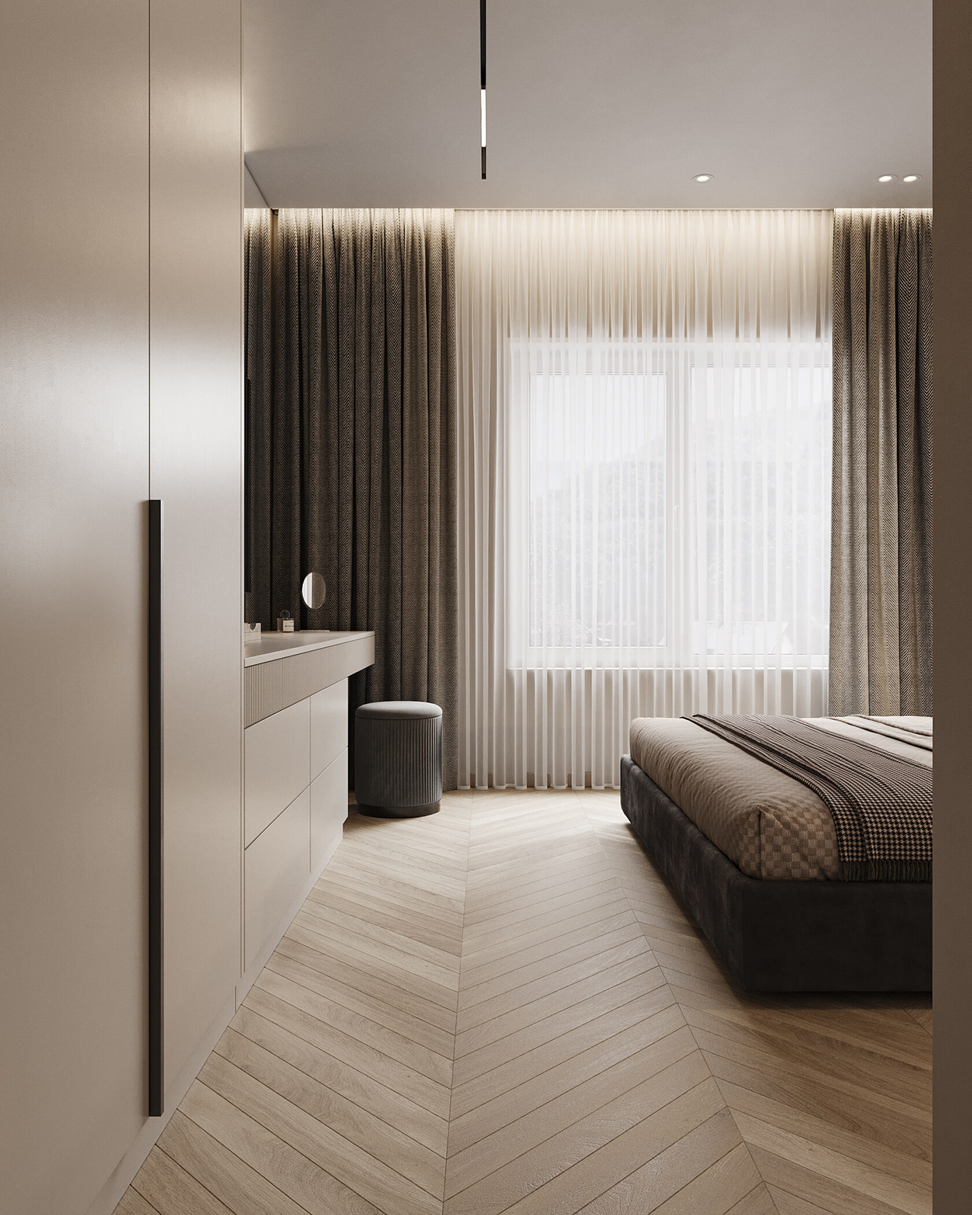 дизайн интерьера интерьер гостиная   спальня детская interior design  visualization 3D modern pink