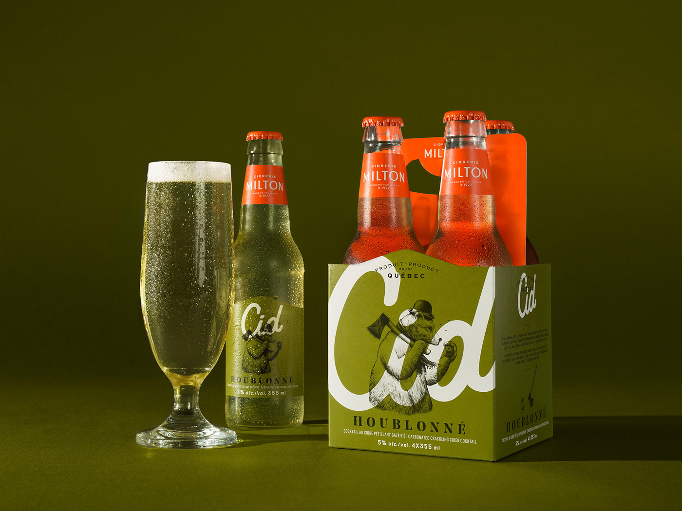 graphic design  brand Packaging packaging design Cidery cider ILLUSTRATION  design graphique emballage cidre