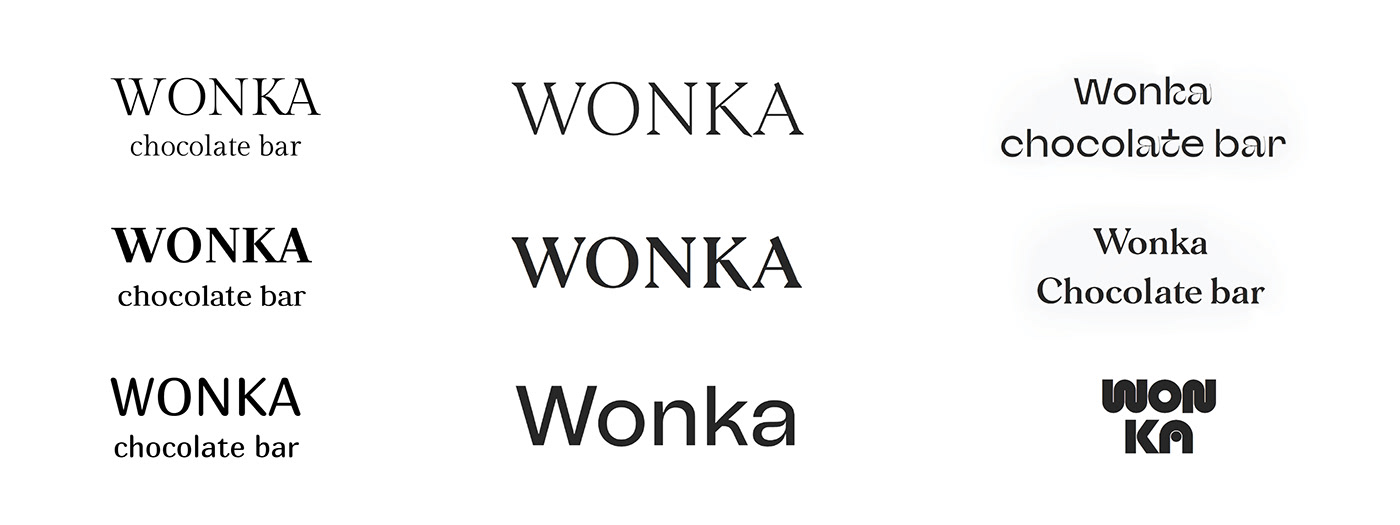 chocolate Logotype rebranding redesign typography   wonka branding  Global identity logo
