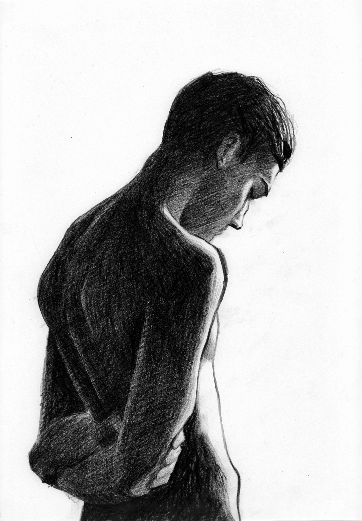 artwork black and white Drawing  graphic ILLUSTRATION  portrait графика иллюстрация уголь чб