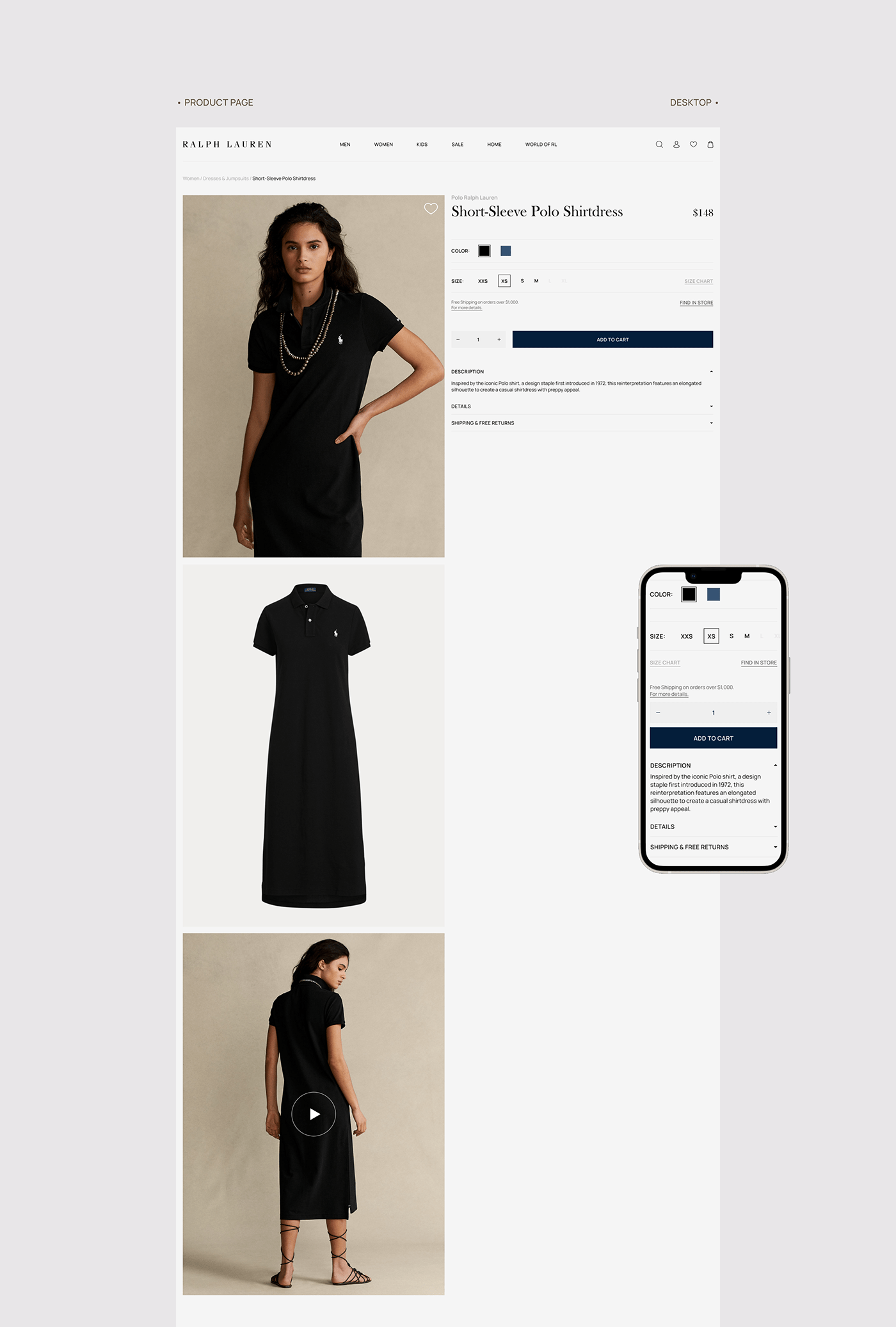 concept e-commerce Fashion  online store redesign ux/ui Website