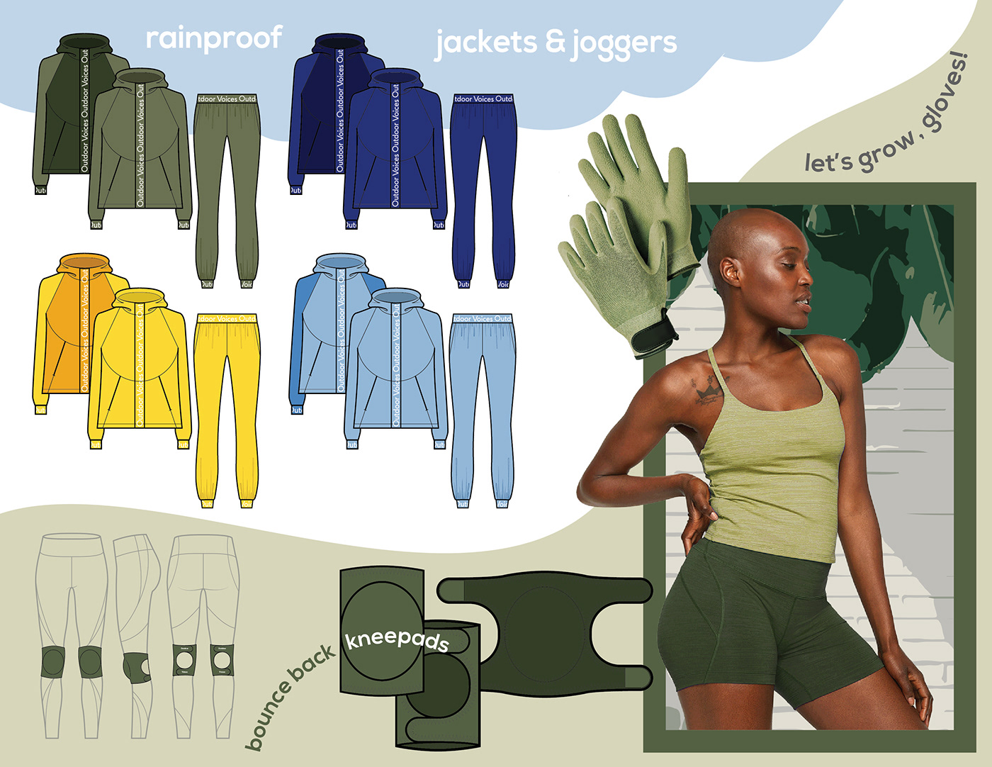 outdoorvoices fashiondesign activewear athletic Sportswear designdirection CreativeDirection concept DOINGTHINGS leahrama
