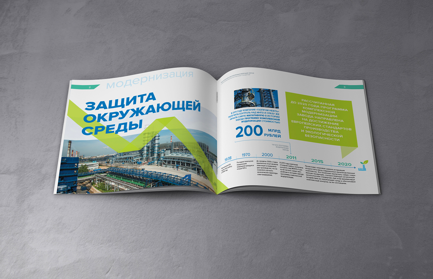 brochure design Moscow Refinery