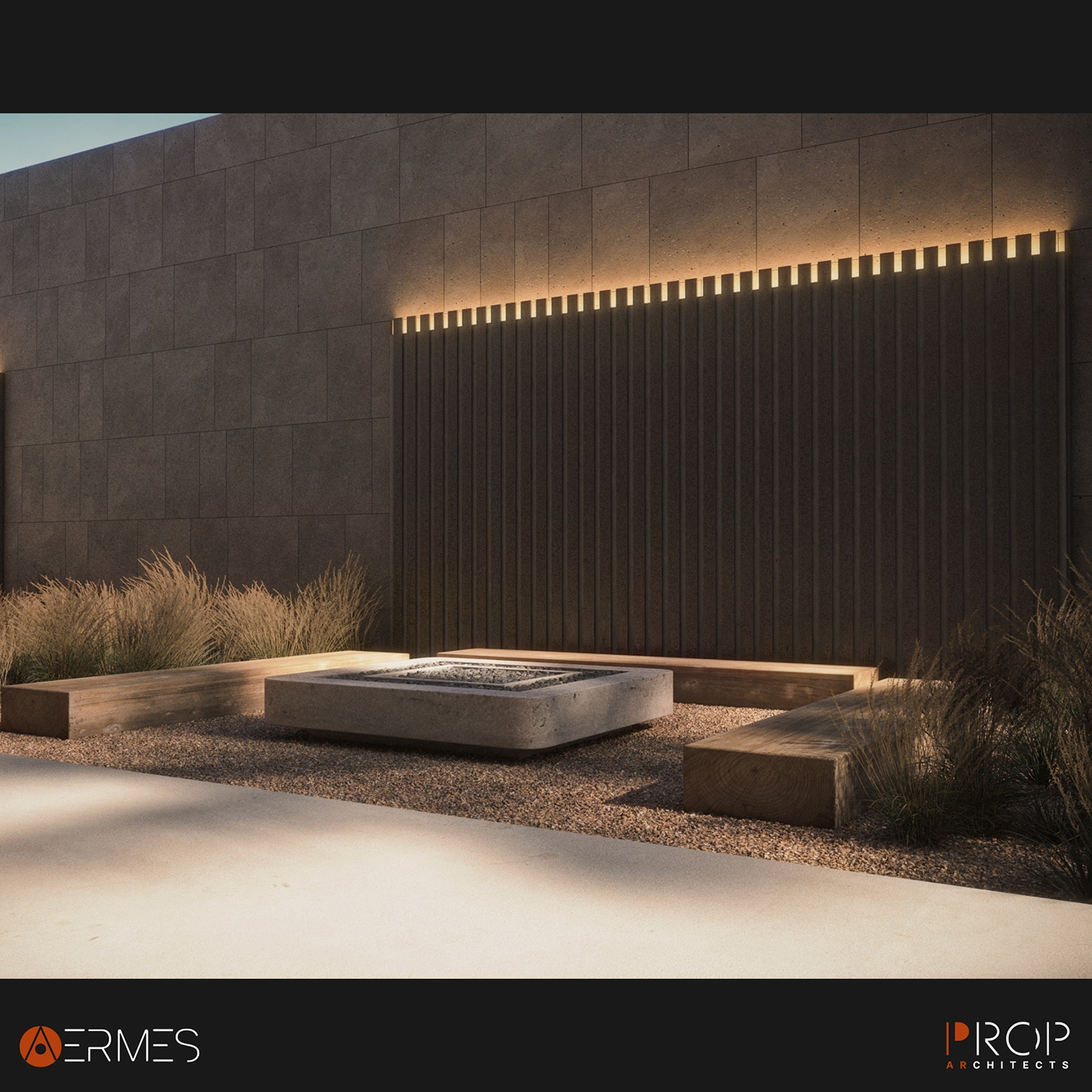 compound architecture Render visualization 3D 3ds max vray exterior animation  residential