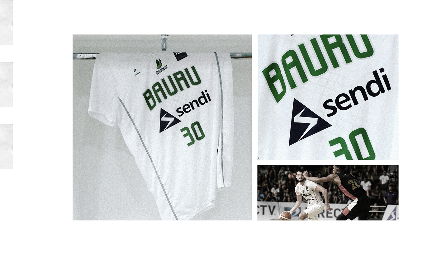 sports basketball bauru jersey uniforme Verde green NBB basquete branding 