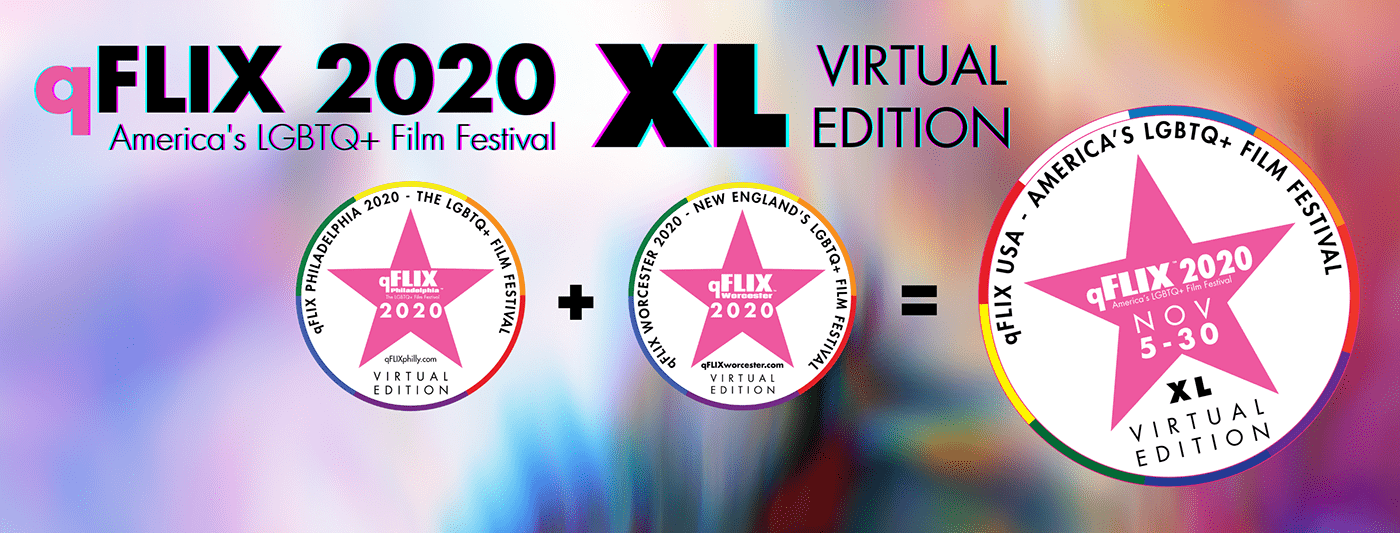 qFLIX Facebook Cover announcing a virtual film festival for 2020.