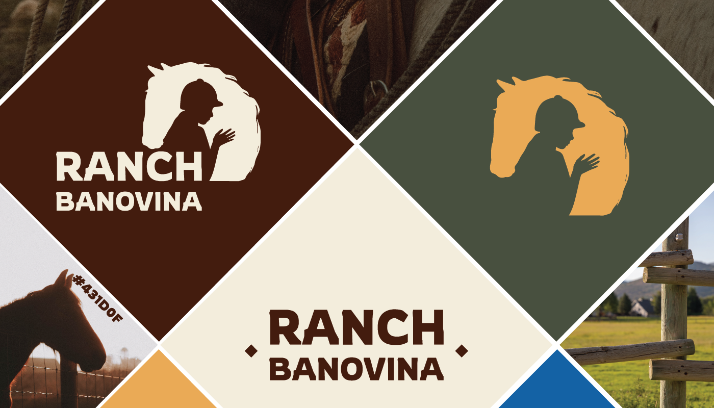 Ranch Banovina Visual Identity - Colour Palette Exploration, showcase and combinations