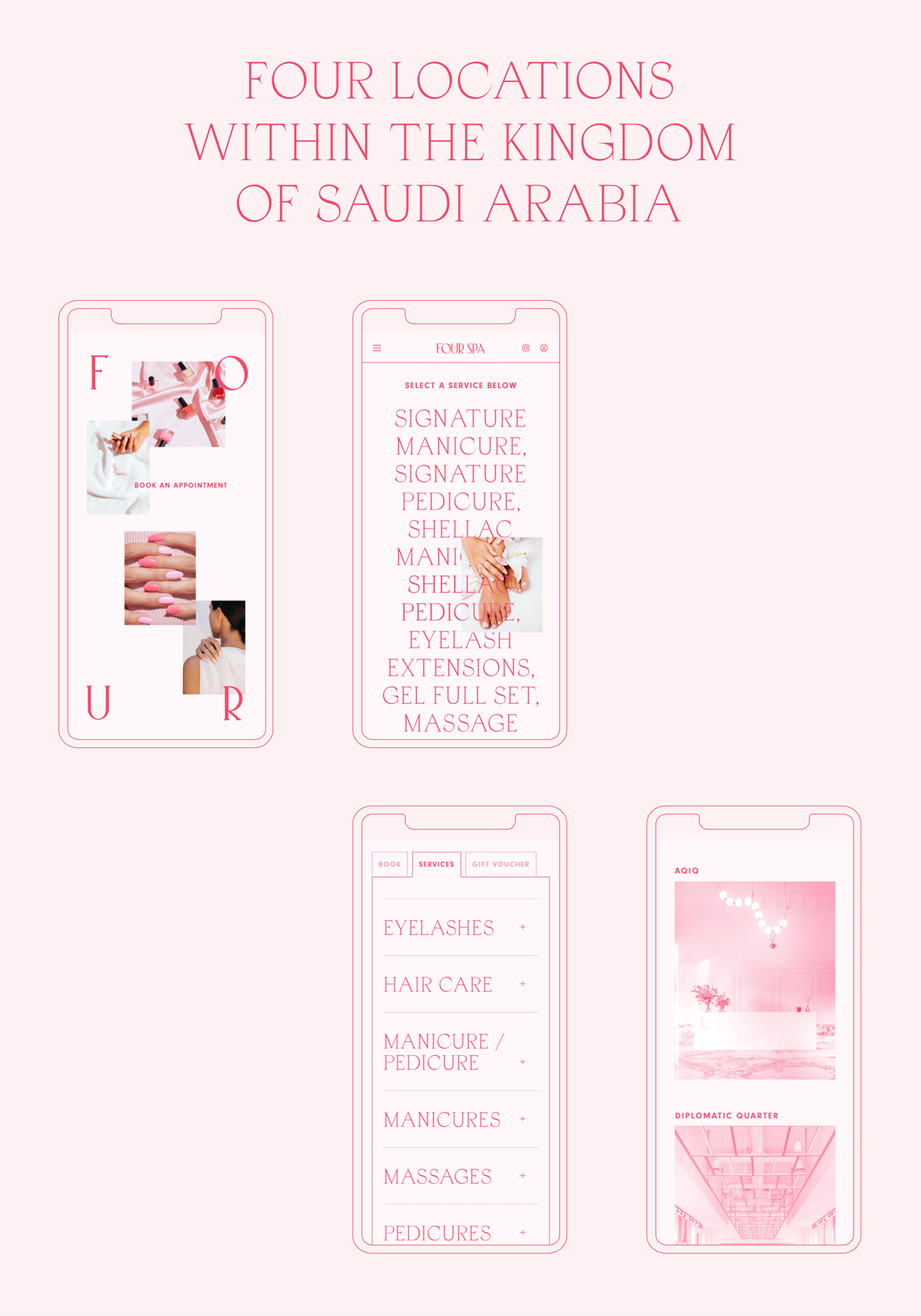 Appointment booking app booking website manicure nail salon ui design UI/UX user experience user interface Website Design