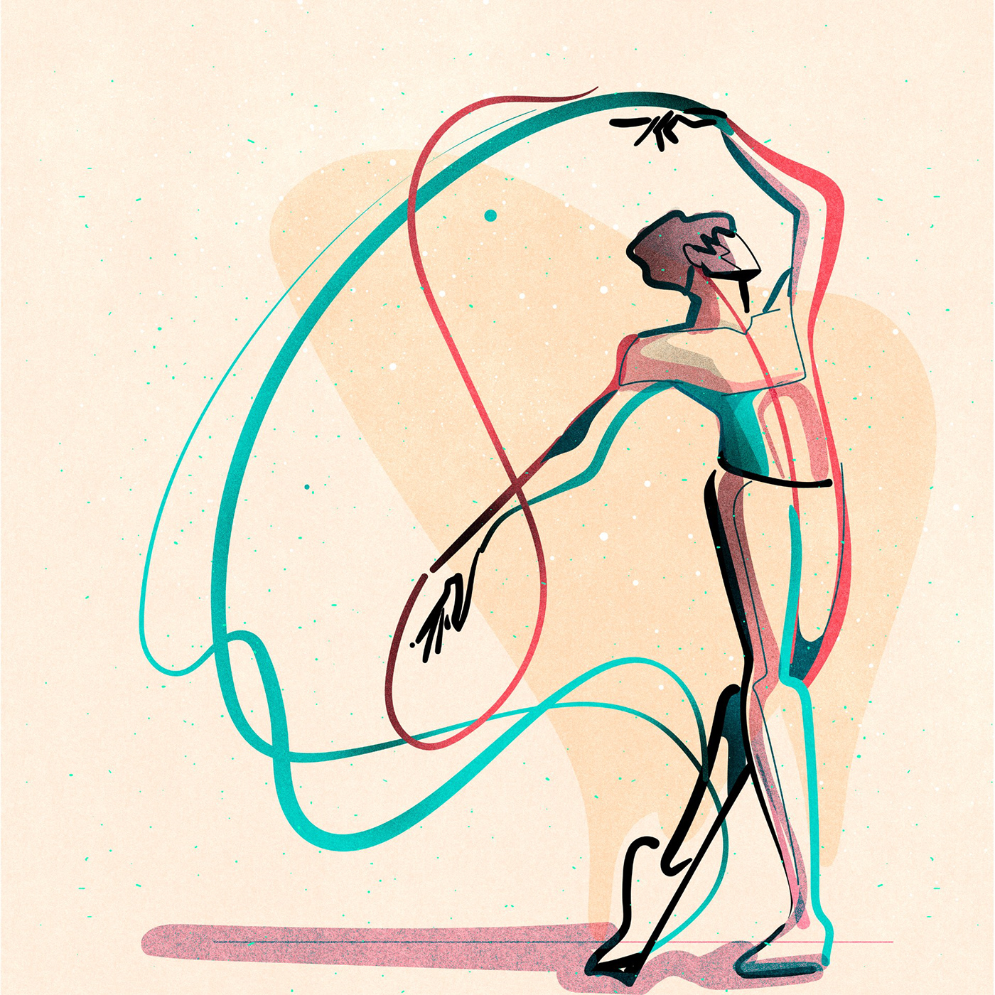 gesture ballet ballet dancer Illustrator brush DANCE   lines vector