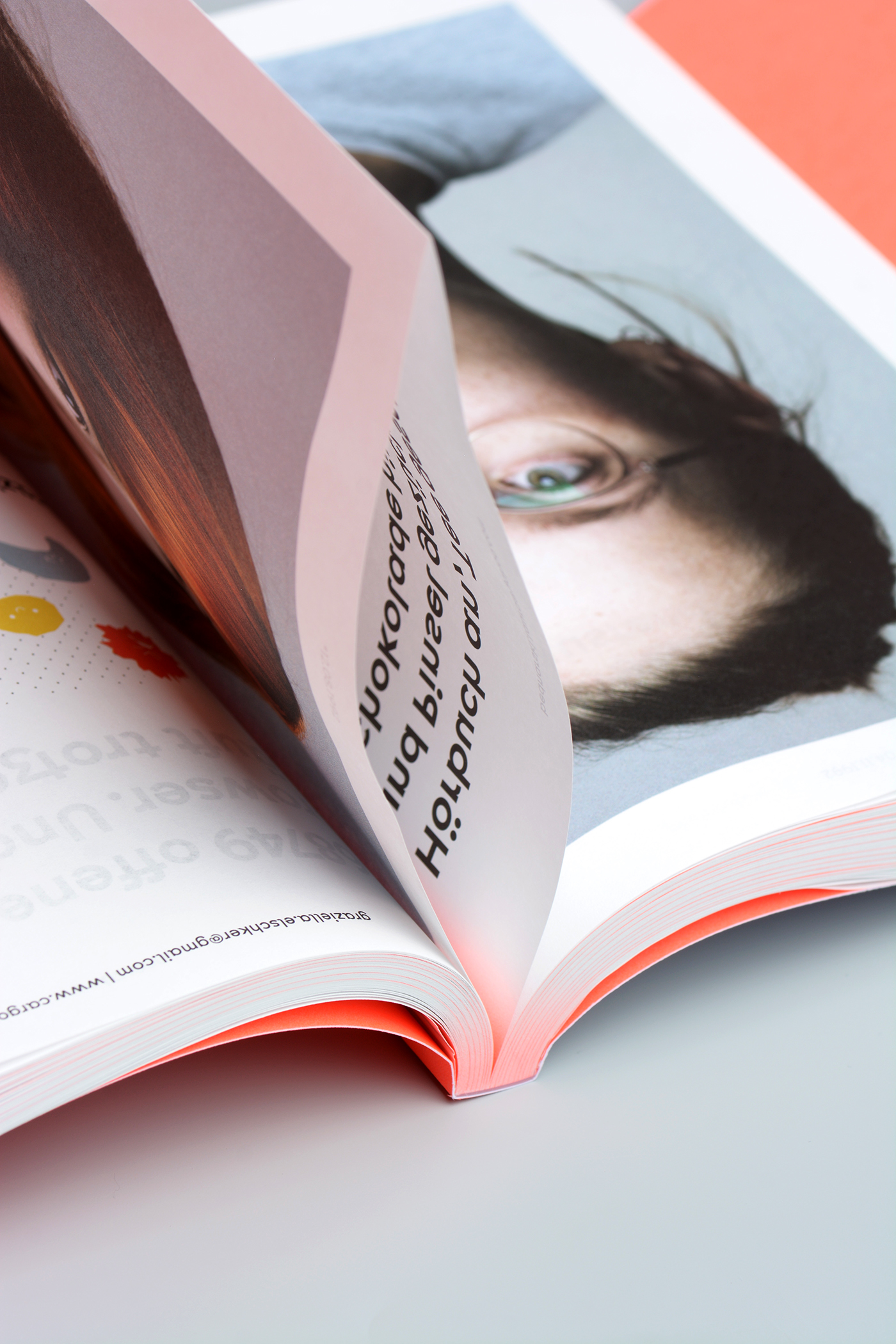Exhibition catalog neon White communicationdesign