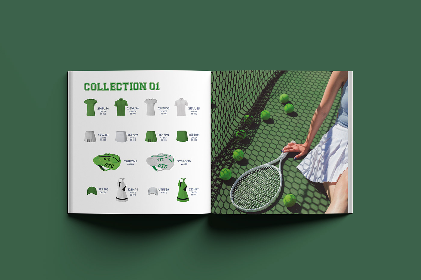 graphic design  catalog magazine Layout brochure tennis sports InDesign book print
