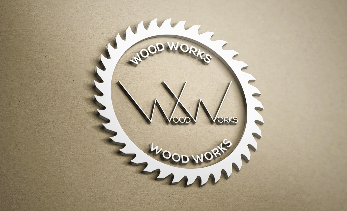 Logo Design wood works logo Wood Works Logo design