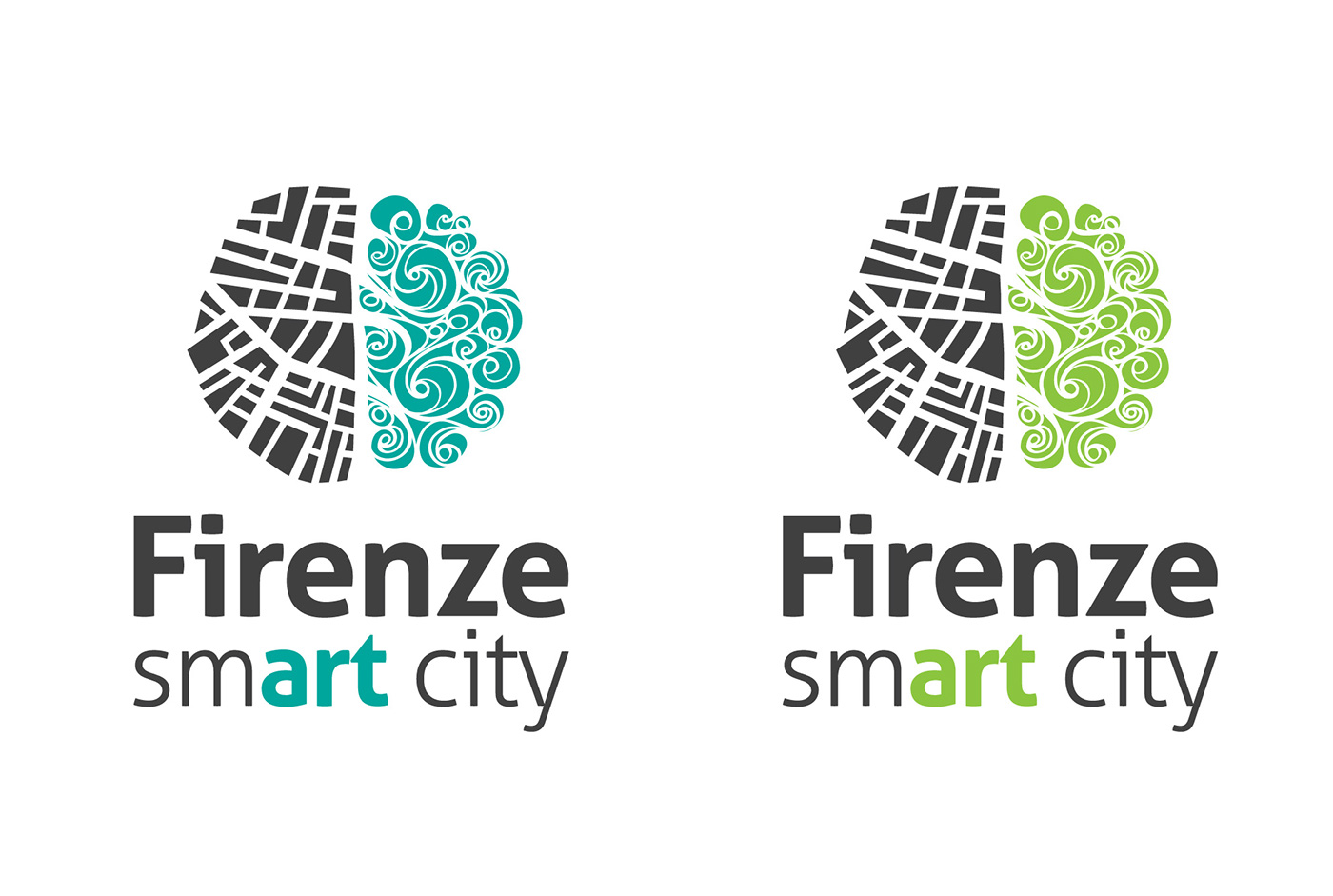 firenze logo Logotype brand smart city brain art contest zooppa