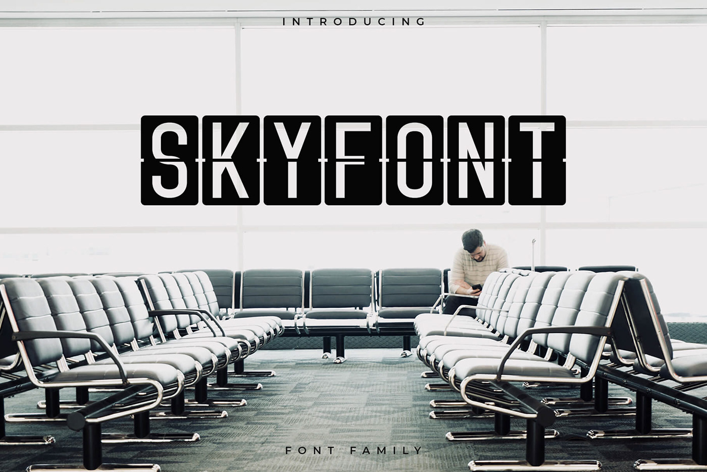 font Free font font family free freebies SKY airport airplane free typeface Font Freebie