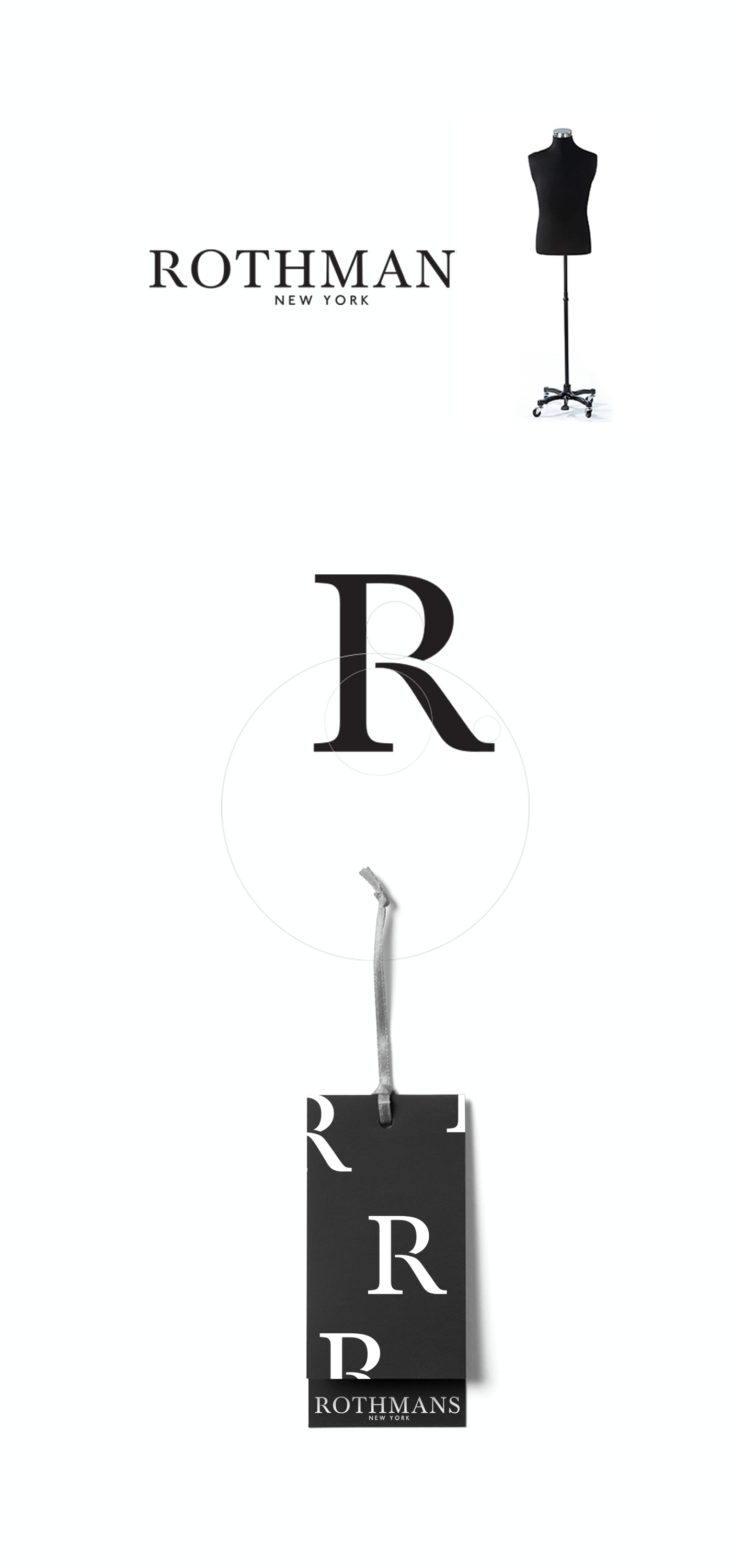 Rothmans suit black White menwear logo package Website letterhead clean brand Stationery