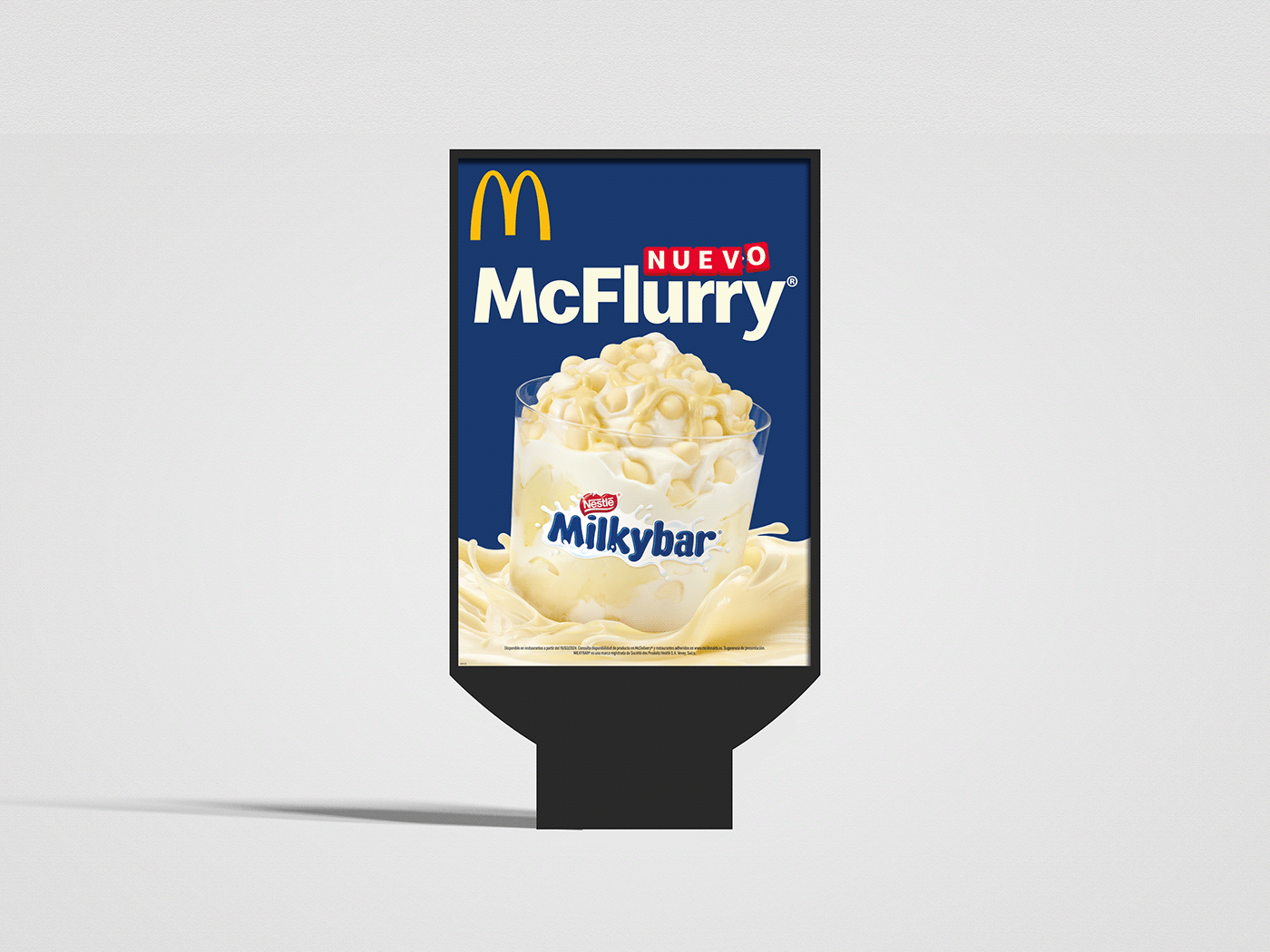 McFlurry milkybar spain print Advertising  icecream new splash Photography  mcdonald's