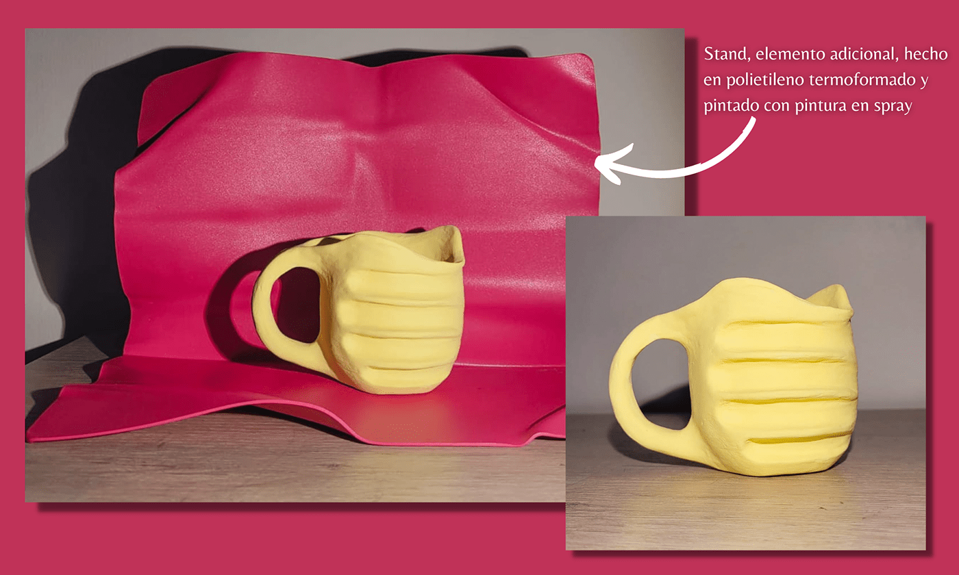 arcilla ceramics  clay designer handmade Karim Rashid pink yellow