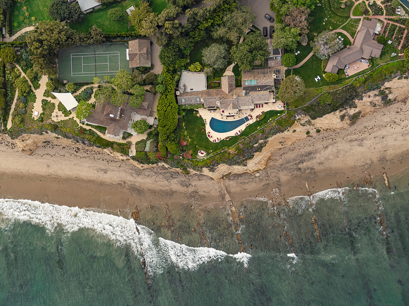 Aerial architecture beach California Landscape Los Angeles MALIBU Malibu Beach real estate Villa