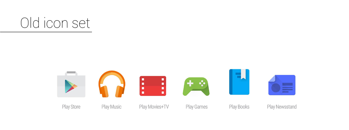 Google Play Redesign Icons Commissioned By Google On Behance