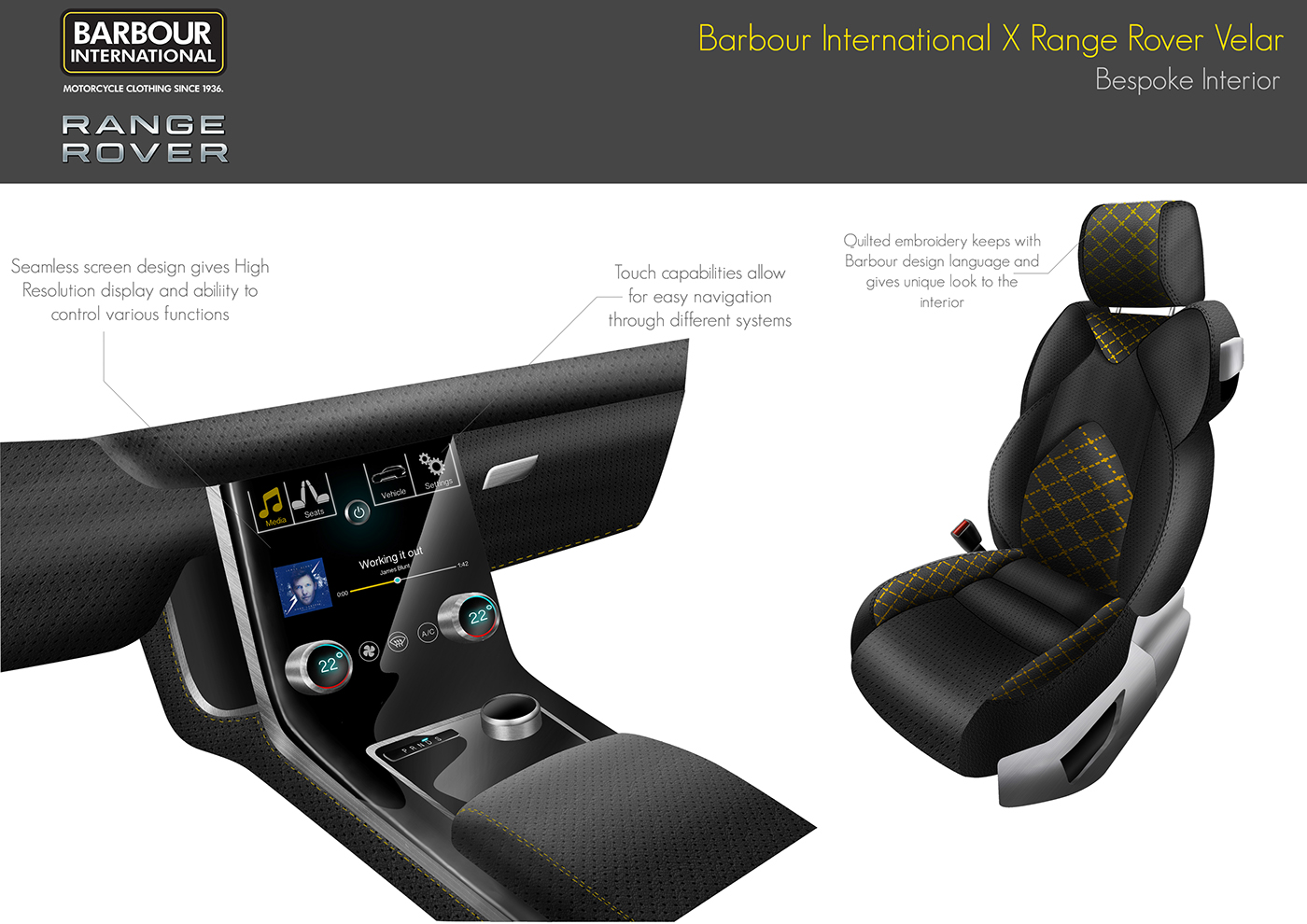 Cars Fashion  Interior design product range rover barbour