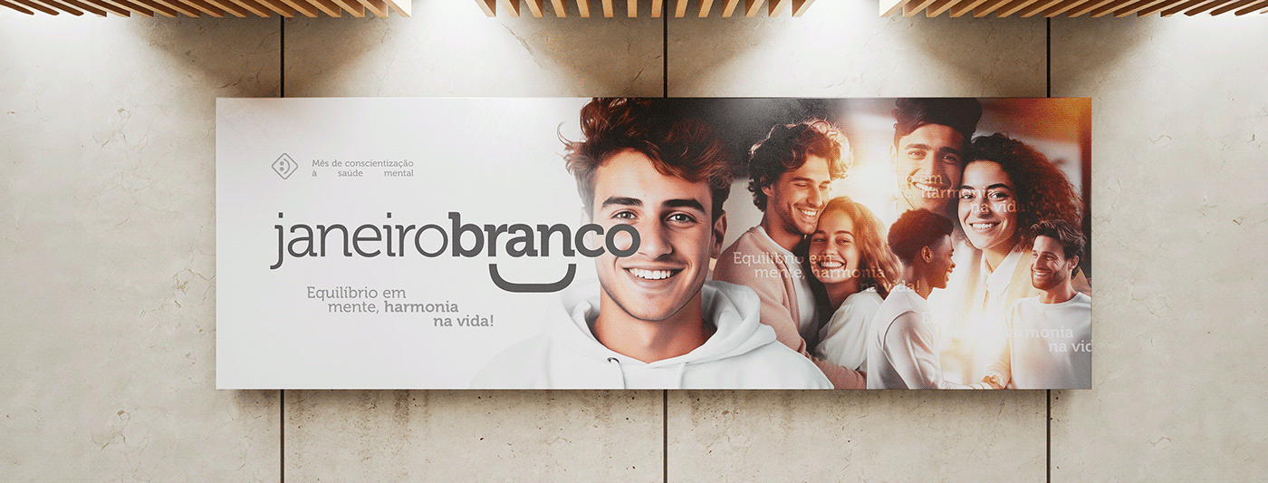 campaign Advertising  brand identity social media marketing   ads visual identity Janeiro Branco mental health psychology